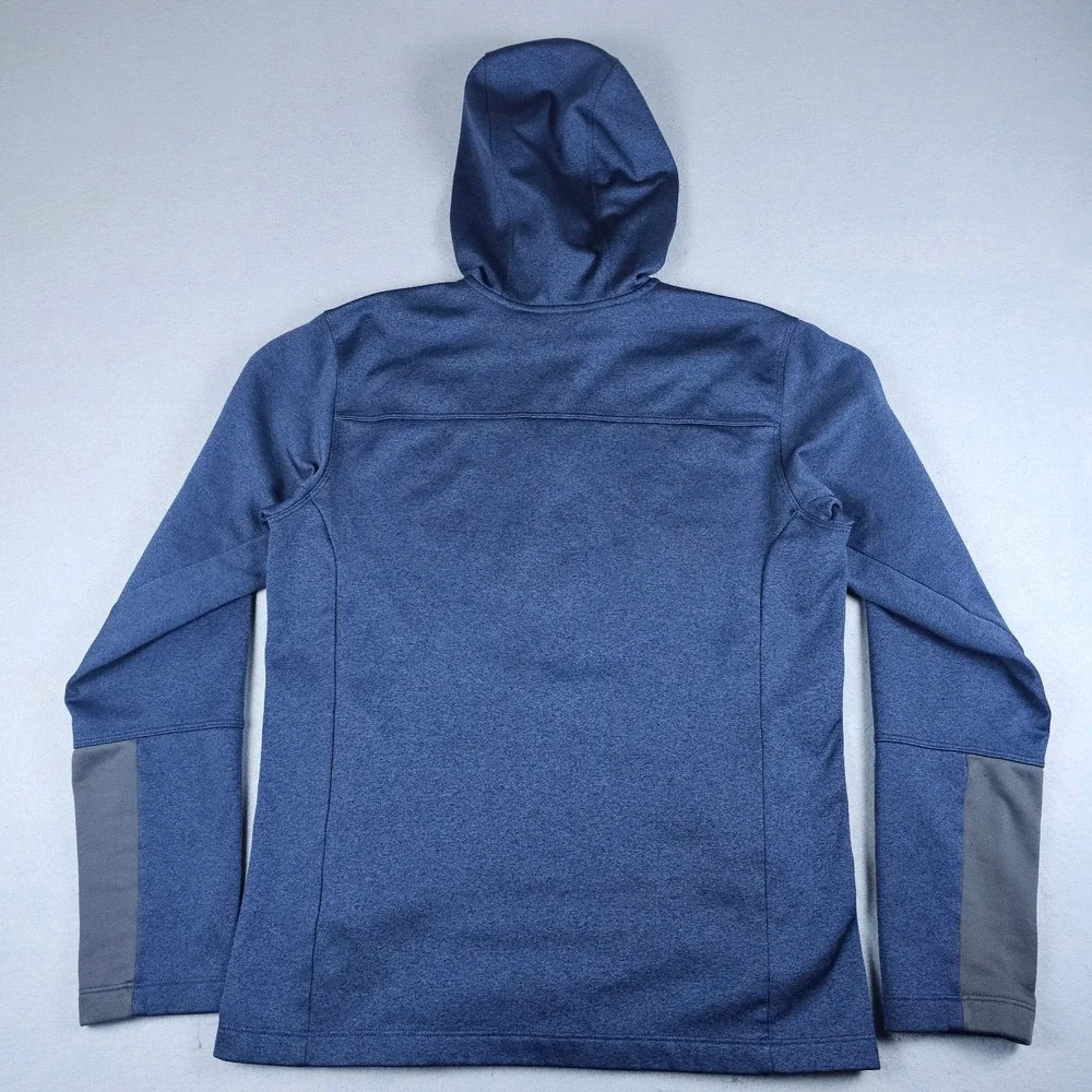 The North Face Canyonlands Jacket Mens Medium Blue Full Zip Pocket Hoodie Fleece